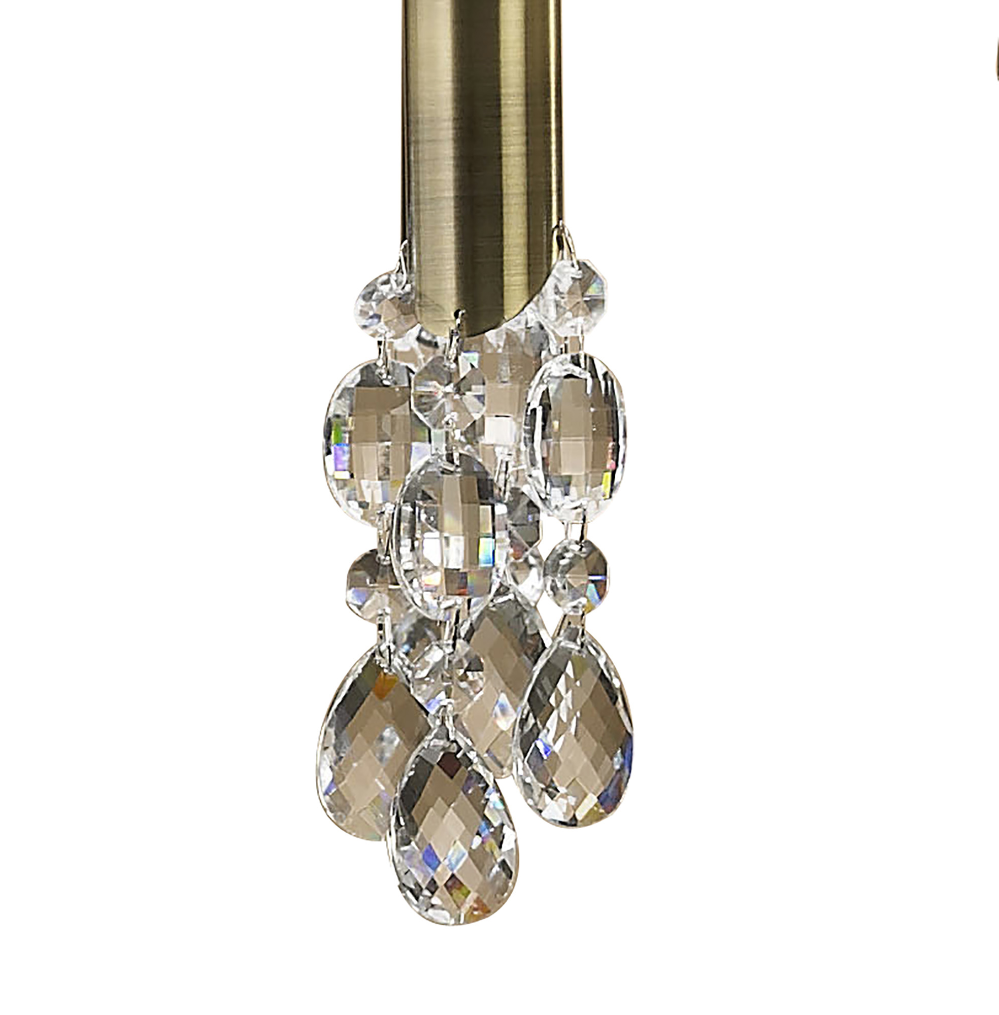 Tiffany AB Crystal Ceiling Lights Mantra Tiered Crystal Fittings